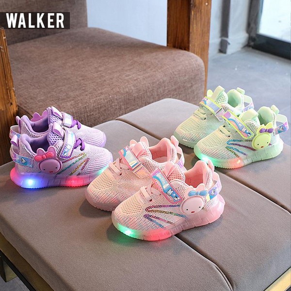 Sepatu Anak Perempuan - Sepatu Anak Sneaker Ada Lampu LED M290