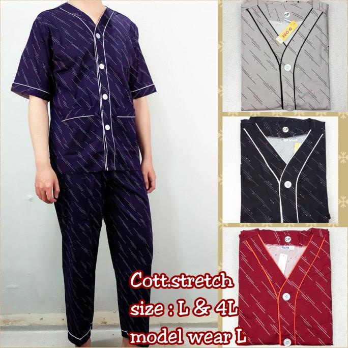 Baju tidur cowok katun stret