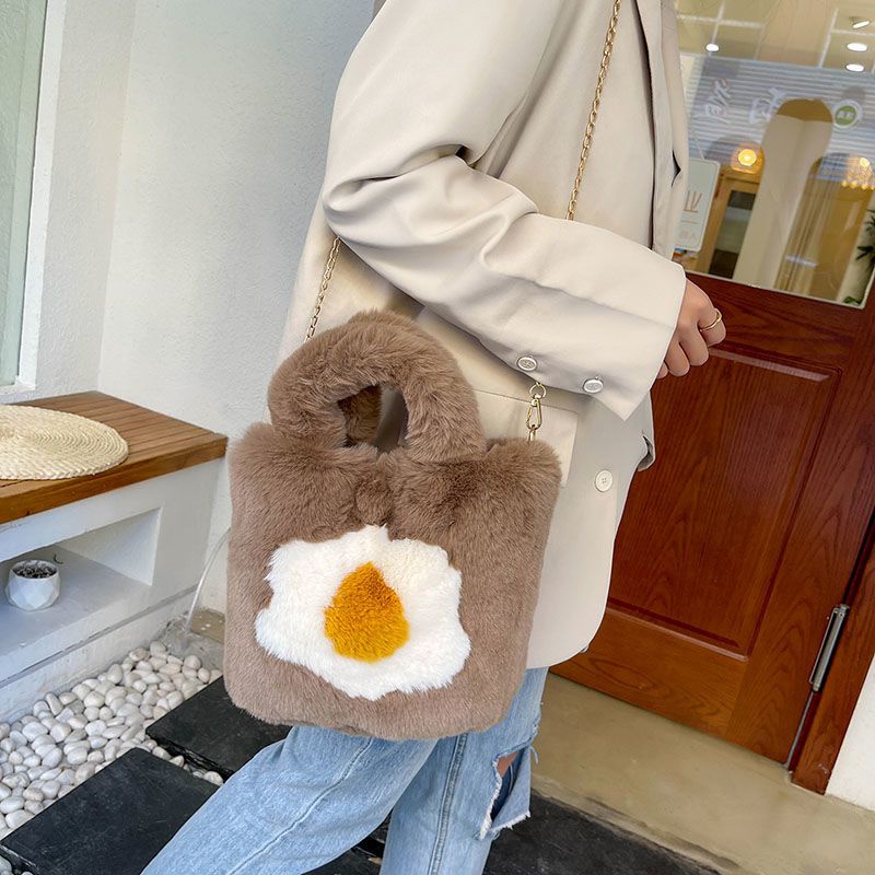 Red Tas mewah terbaru telur rebus wanita jaring merah gaya asing tas besar rantai tangan satu bahu t