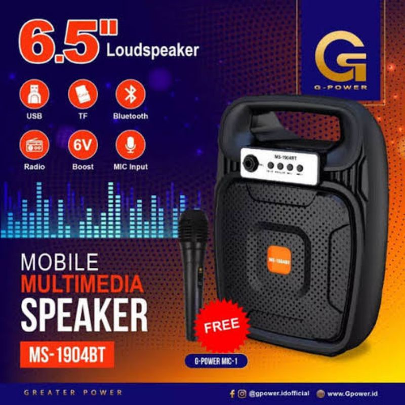 Speaker bluetooth G-POWER MS 1904 BT