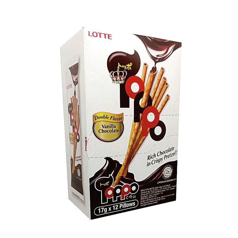 

Lotte Toppo Biskuit Vanilla Chocolate Stick - Netto 17 gr