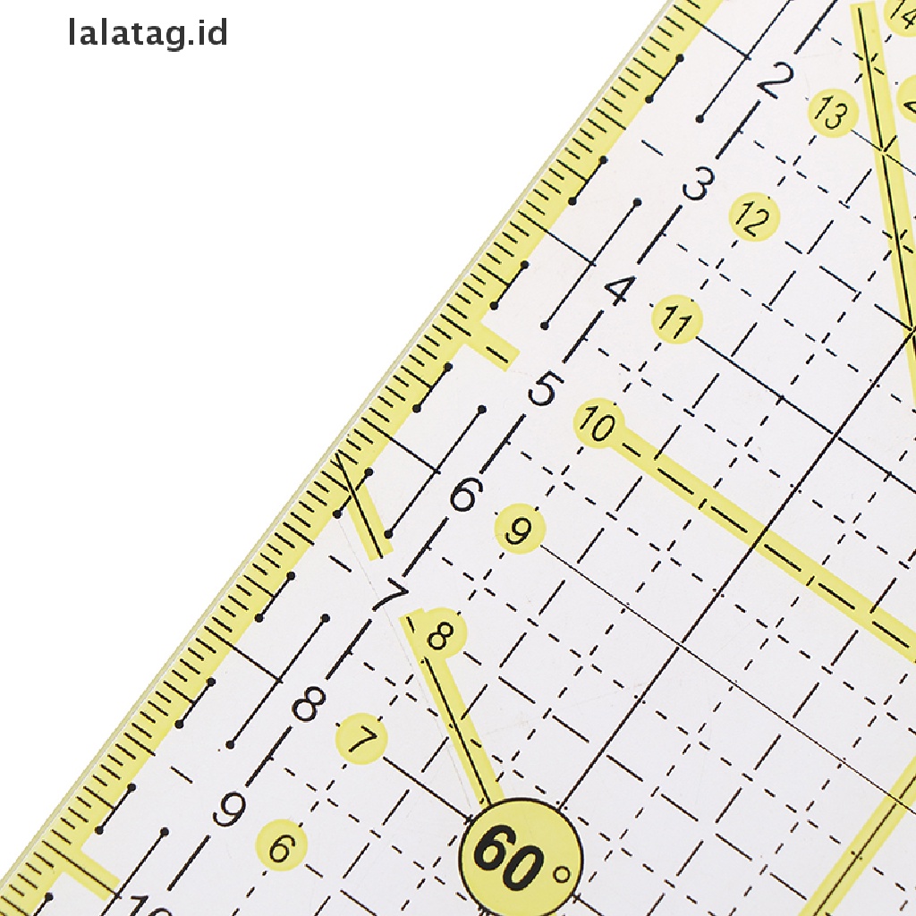 [lalatag] Diy Sewing Quilg Tool Square Patchwork Penggaris Jahit Cutg Mesin Jahit [ID]