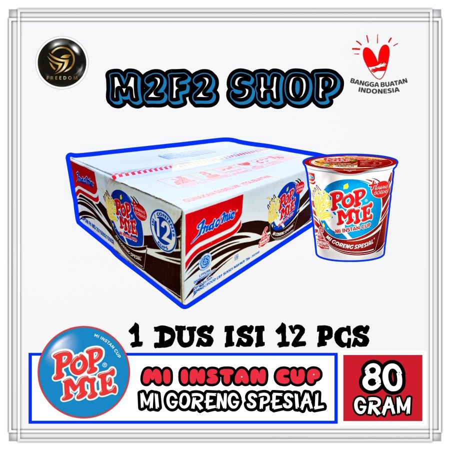 

POP MIE | Mi Instan Cup Goreng Special - 80 gr (Kemasan Karton)