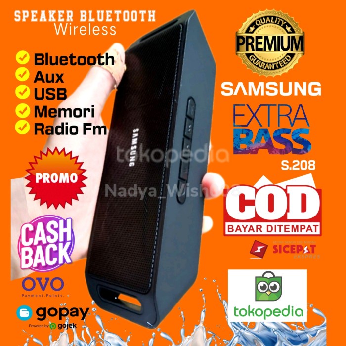 Speaker Bluetooth Samsung Extra Bass Kualitas Super Terbaik