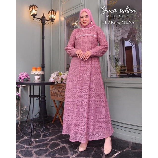 READY GAMIS SAHIRA/DRESS SAHARI/GAMIS MALIKA/GAMIS KONDANGAN