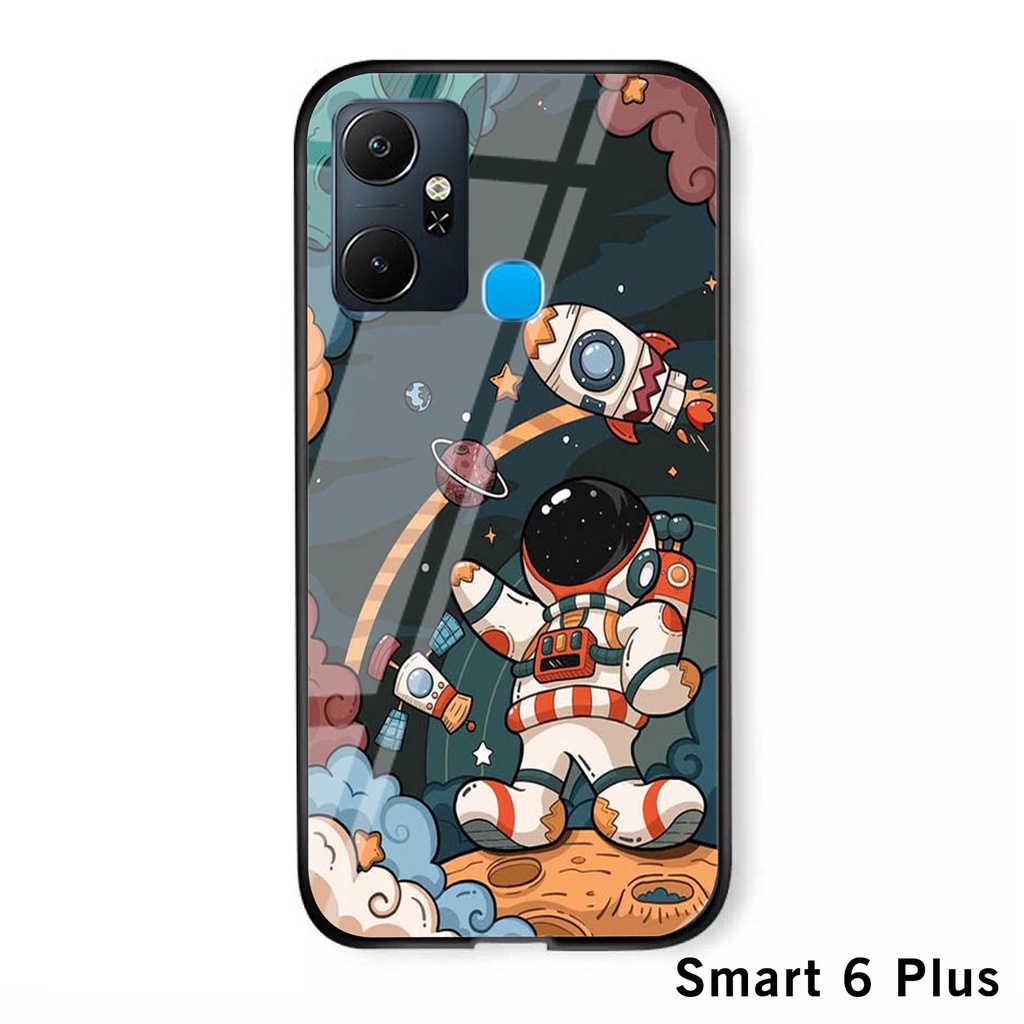 [A92] SoftCase Glass Kaca Kilau INFINIX SMART 6 PLUS - Softcase Kaca INFINIX SMART 6 PLUS - Casing H