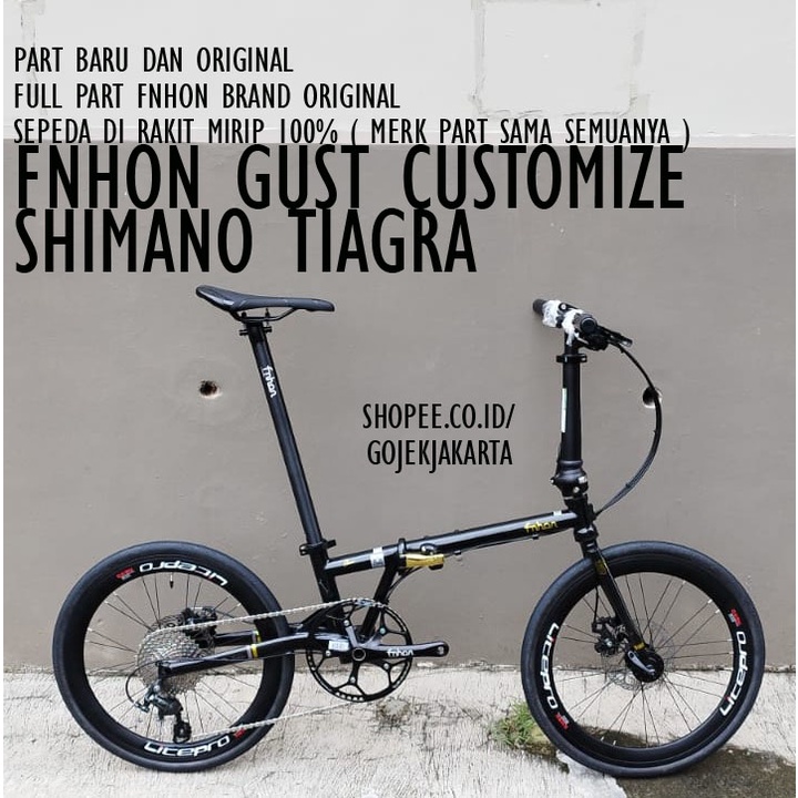 CUSTOM Sepeda Lipat FNHON GUST 20 Inch 451 RD SHIFTER SHIMANO TIAGRA