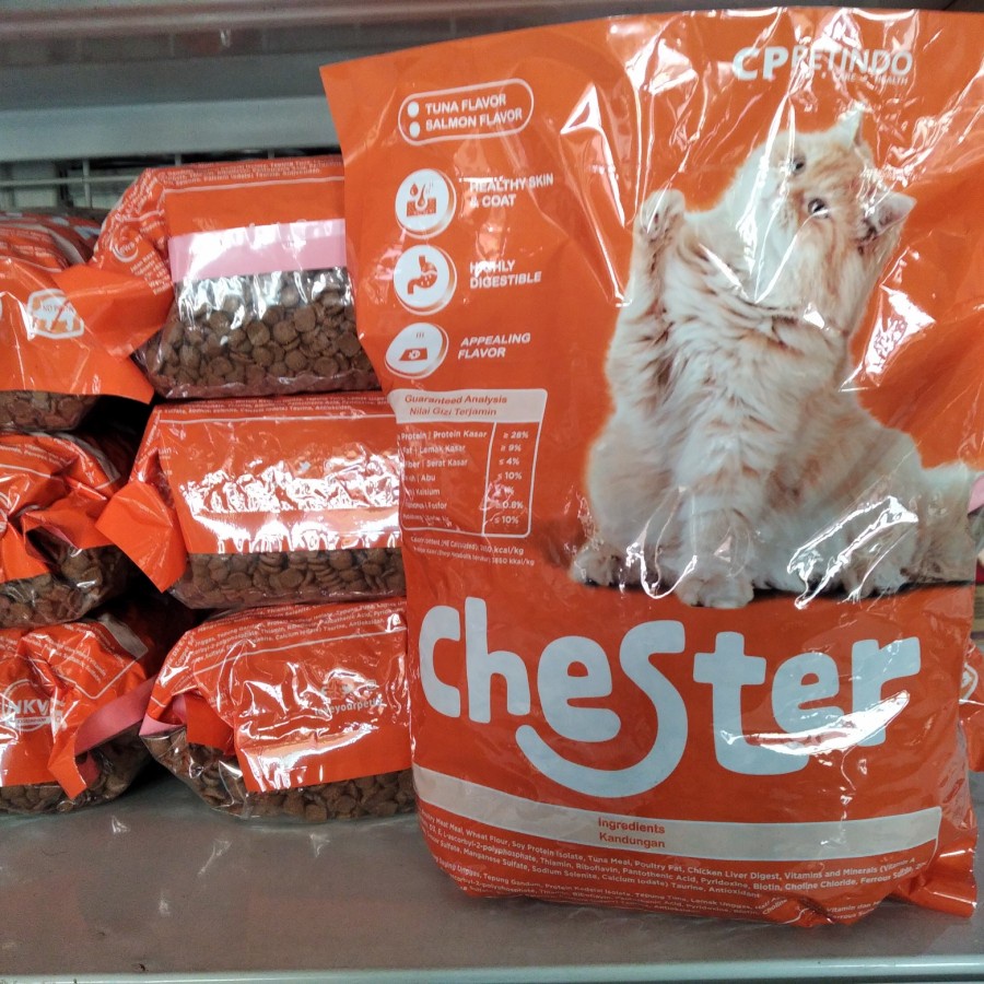 Chester Cat Food Tuna All Stage 1kg Repack - Makanan Kucing