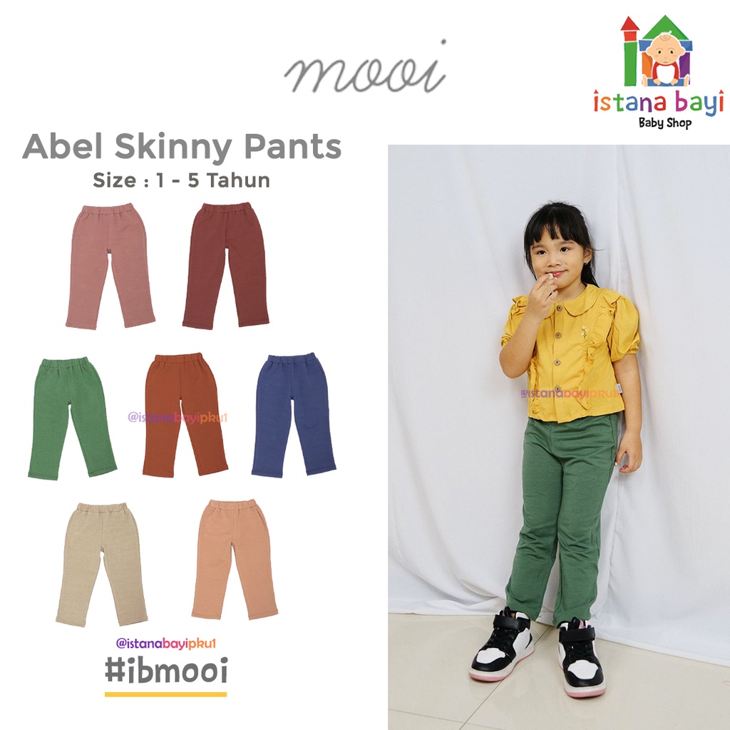 Mooi Celana Panjang Anak Perempuan Abel Skinny Pants / Celana Panjang Anak Perempuan 1-5 Tahun