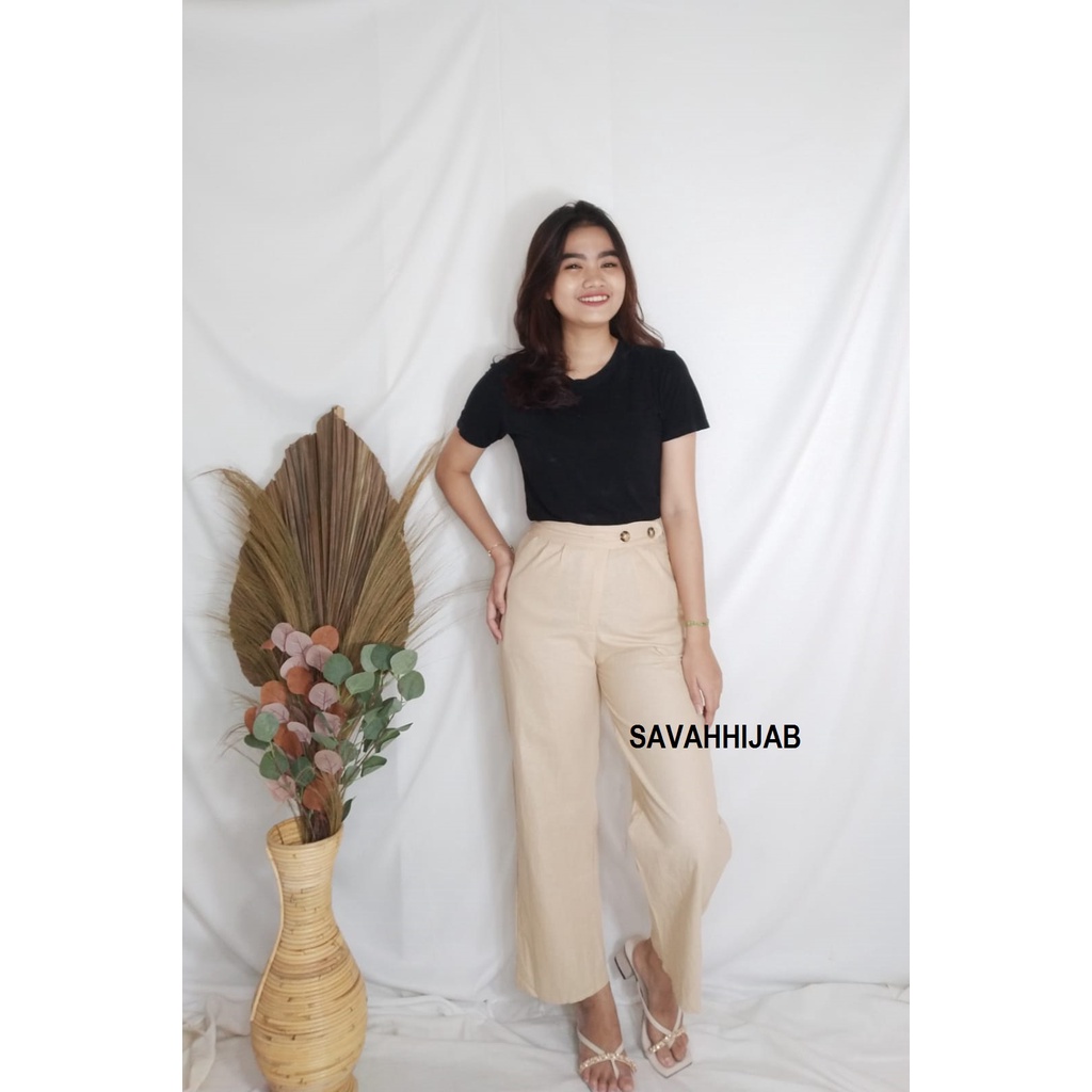 CELANA KULOT SIDE BUTTON/CELANA HIGHWAIST/CELANA KULOT