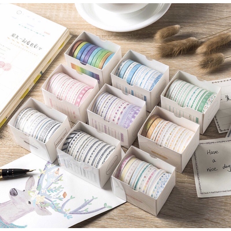 

solatip DIY / Simple Abstract Washi Tape Deco Masking Tape Selotip Jurnal DIY Scrapbook