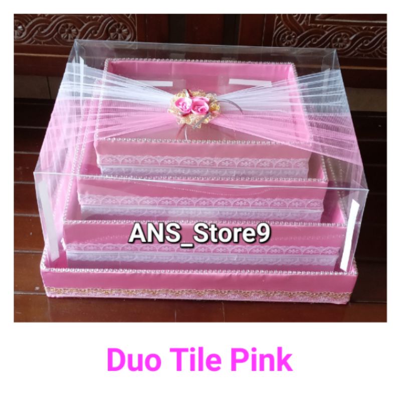 

Box Seserahan Kotak Hantaran Lamaran dan Pernikahan Tutup Mika Isi 4 Model Terbaru Duo Tile