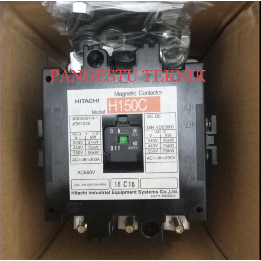 Contactor Hitachi H150C 220V | Contactor Hitachi H-150C 220V