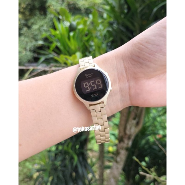 Alexandre Christie Original AC 9379 LH Rantai Digital Untuk Wanita Terbaru