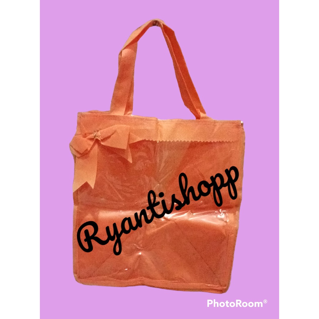 tas spunbond 75gsm / utk kemasan dus/box/packaging kue type mika ukuran 22