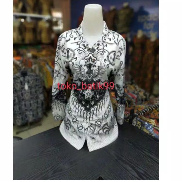 Harga Terbaik Oo5O9 READY... PGRI MOTIF ASLI KUSUMA BANGSA wanita/batik PGRI guru size. s. m. l. xl.