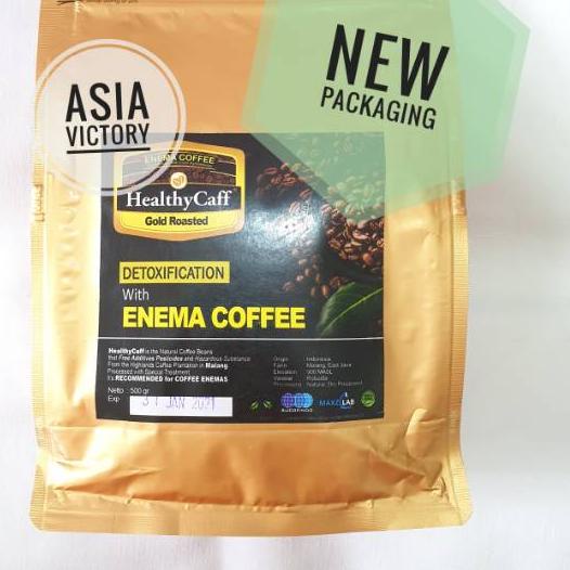 

Limited | KSH|HealthyCaff 500gr Gold Light Roasted/Healthy Caff Kopi Organik Enema Coffee