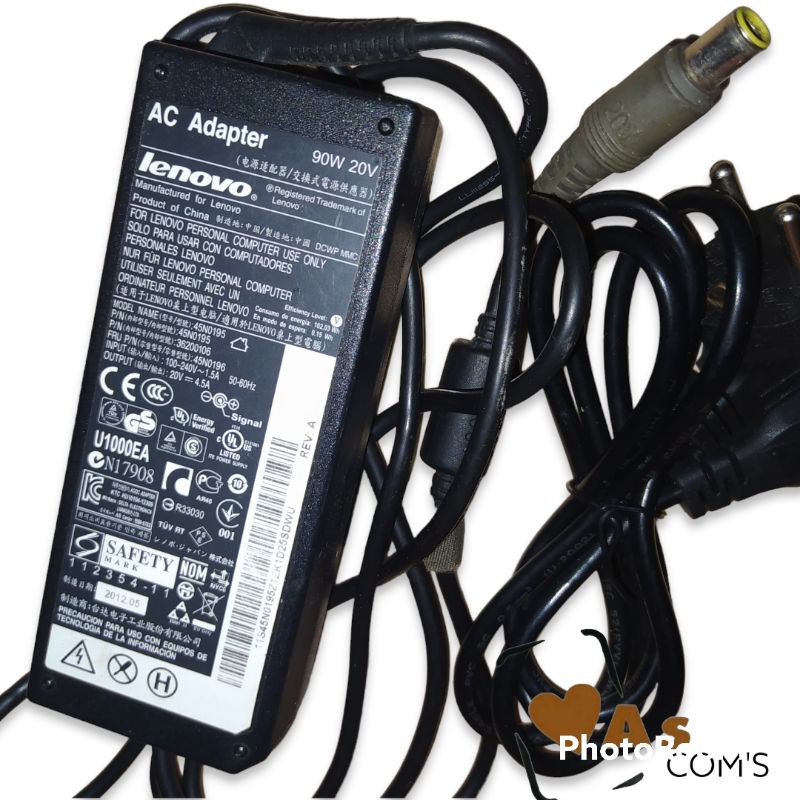 Lenovo - Charger Laptop / Adaptor 90W 20V 4.5A