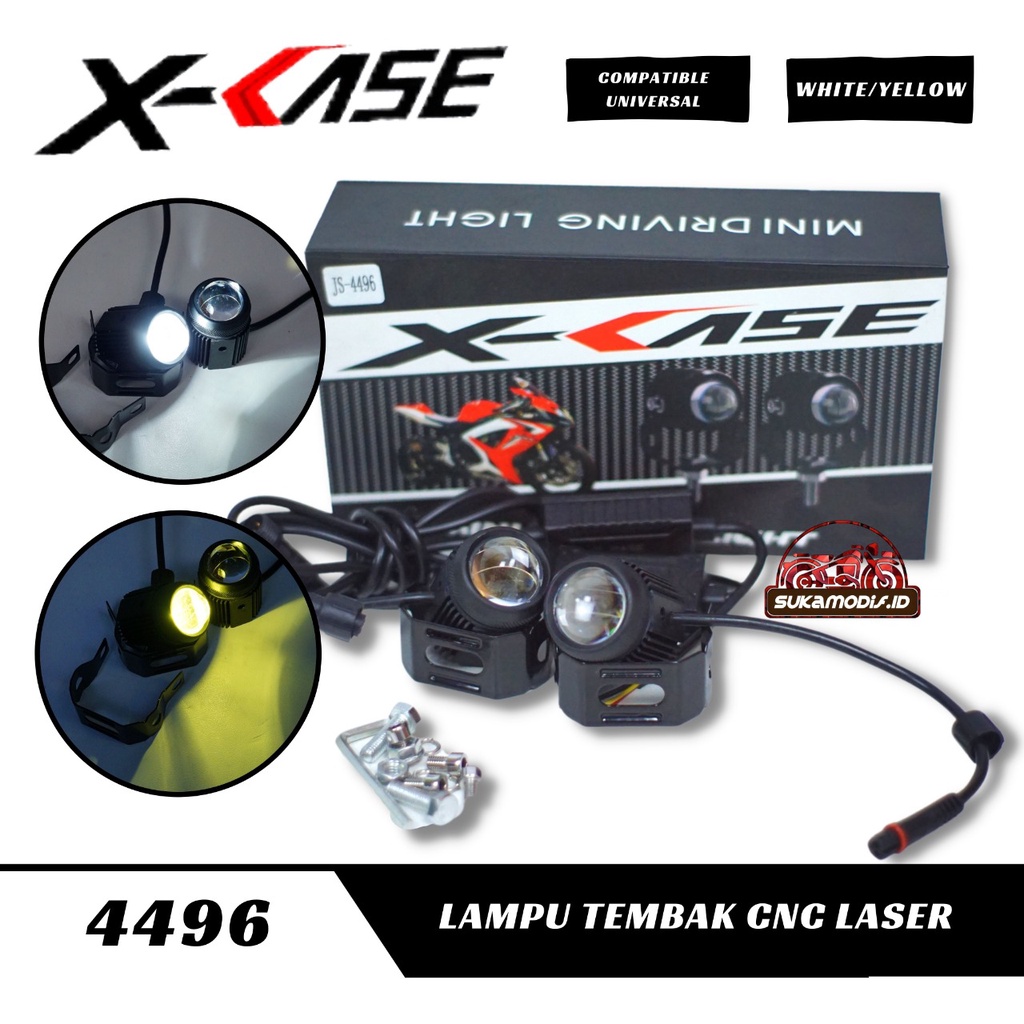 LASER GUN LED SEPASANG Motor Mobil 30Watt Putih Mini 30W Laser Gun Spotlight