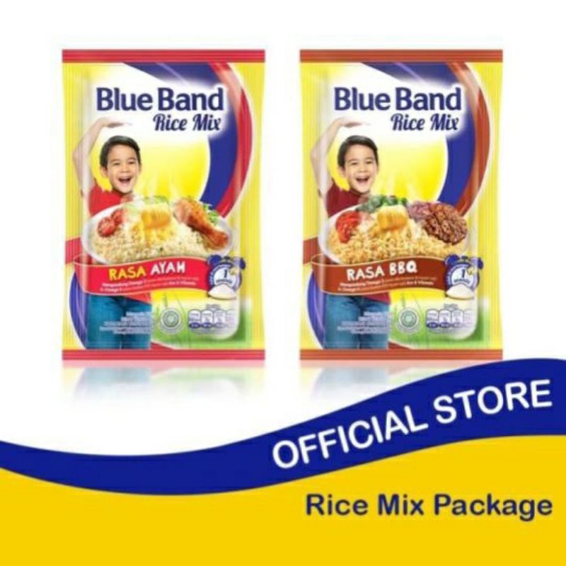 

Blue Band Rice mix Chiken & BBQ Bumbu Nasi 45 Gram -2 Sachet