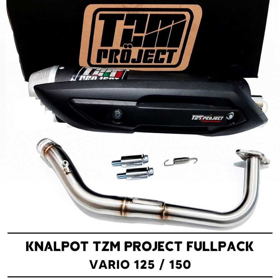 Knalpot Standar Racing TZM Project Vario 125 150 LED OLD