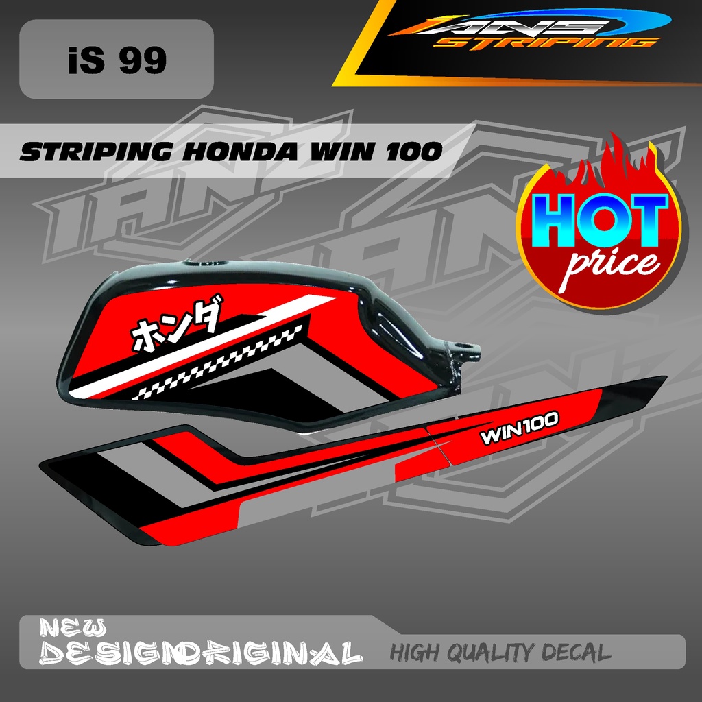 LIST BODY WIN100 / STIKER DECAL WIN BAHAN HOLOGRAM / NON HOLOGRAM IS98