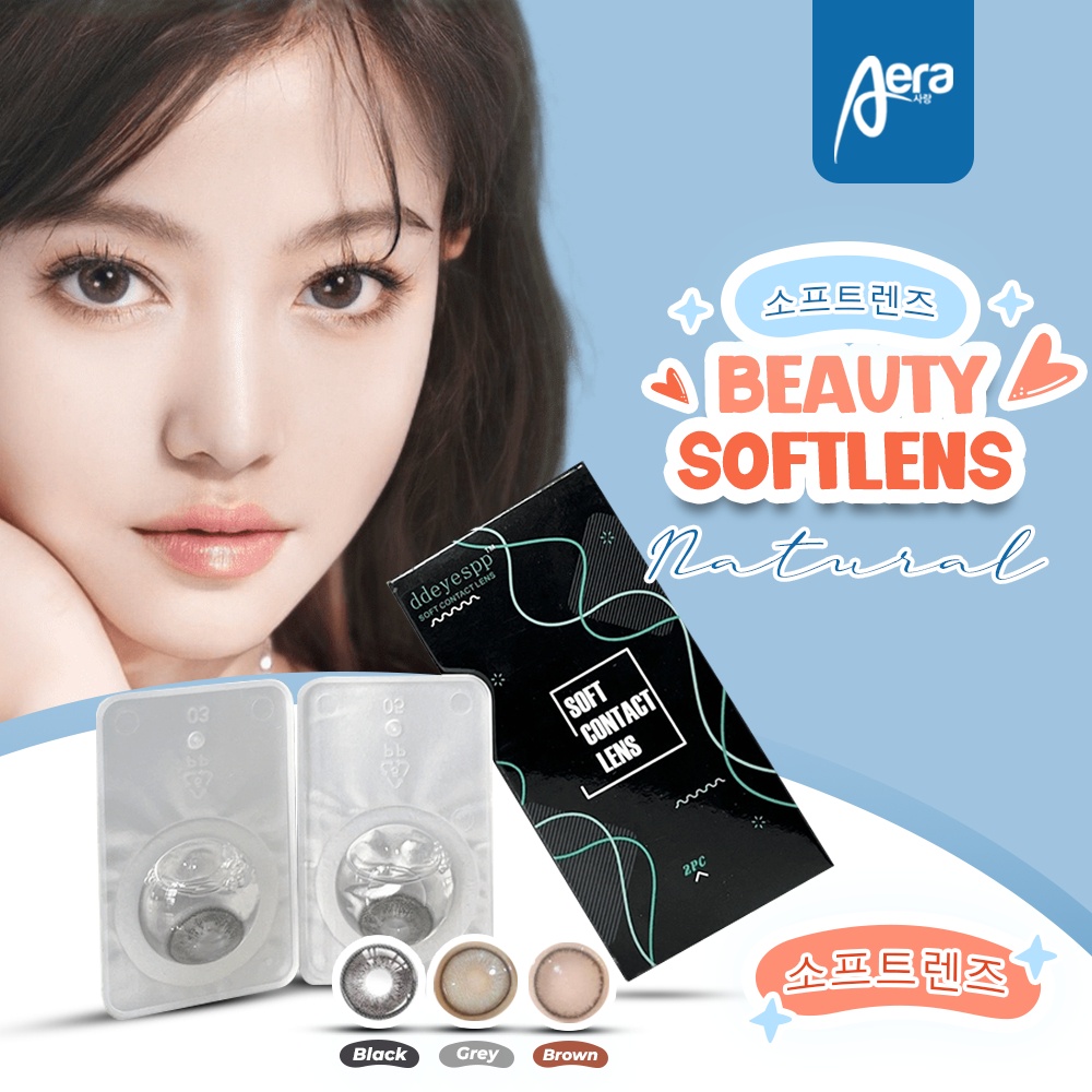 Softlens Aera Lensa Kontak Warna Diameter 14.5mm Softlen Fashion Korea