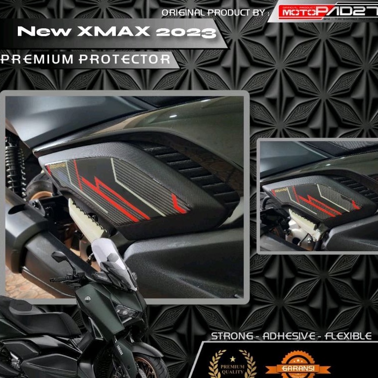 Motopad27 Stiker XMAX 2023 Stiker Resin timbul Cover Footstep Yamaha New Xmax 2023