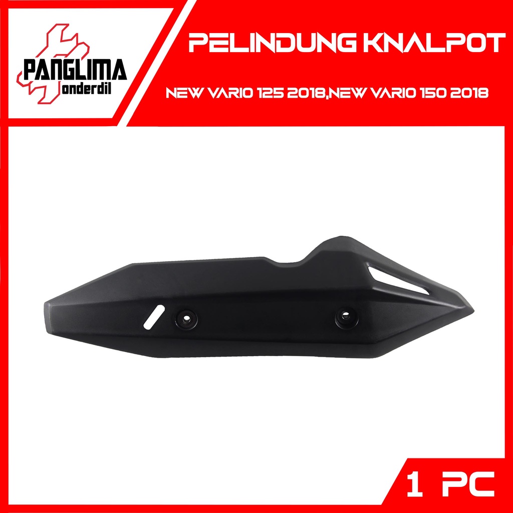 Pelindung Knalpot Vario 125 150 eSP New 2018 Keyless-Key Less Hitam Cover Tutup Penutup Tameng Kenalpot Muffler Exhaust