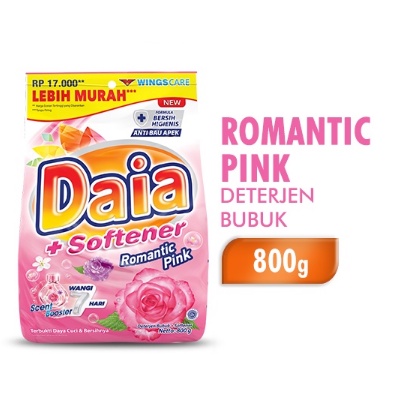 DAIA SOFTENER DETERGEN BUBUK PINK 800 G