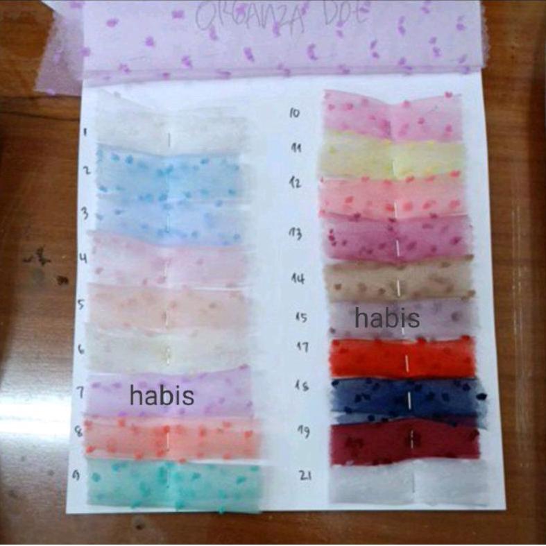 

80 Organza DOT 1tone / Organdi Dot B 9fpup