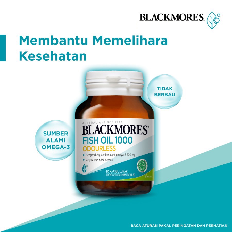 BLACKMORES ODOURLESS FISH OIL 1000 (180 CAPSUL)