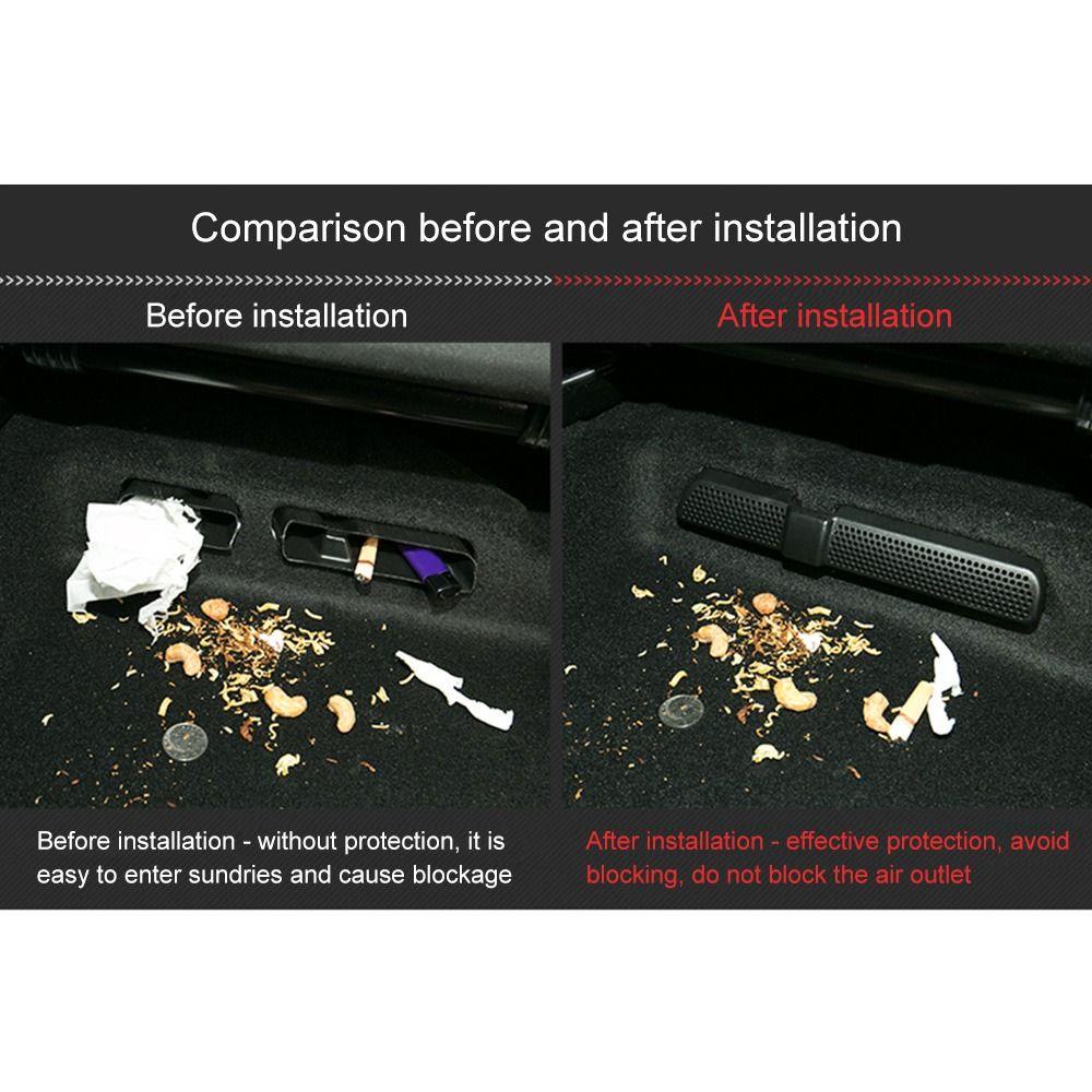 Populer 2Pcs Penutup Ventilasi Ac Mobil Bergaya Untuk Volkswagen Tiguan 2017penutup Pelindung Ac Mobil