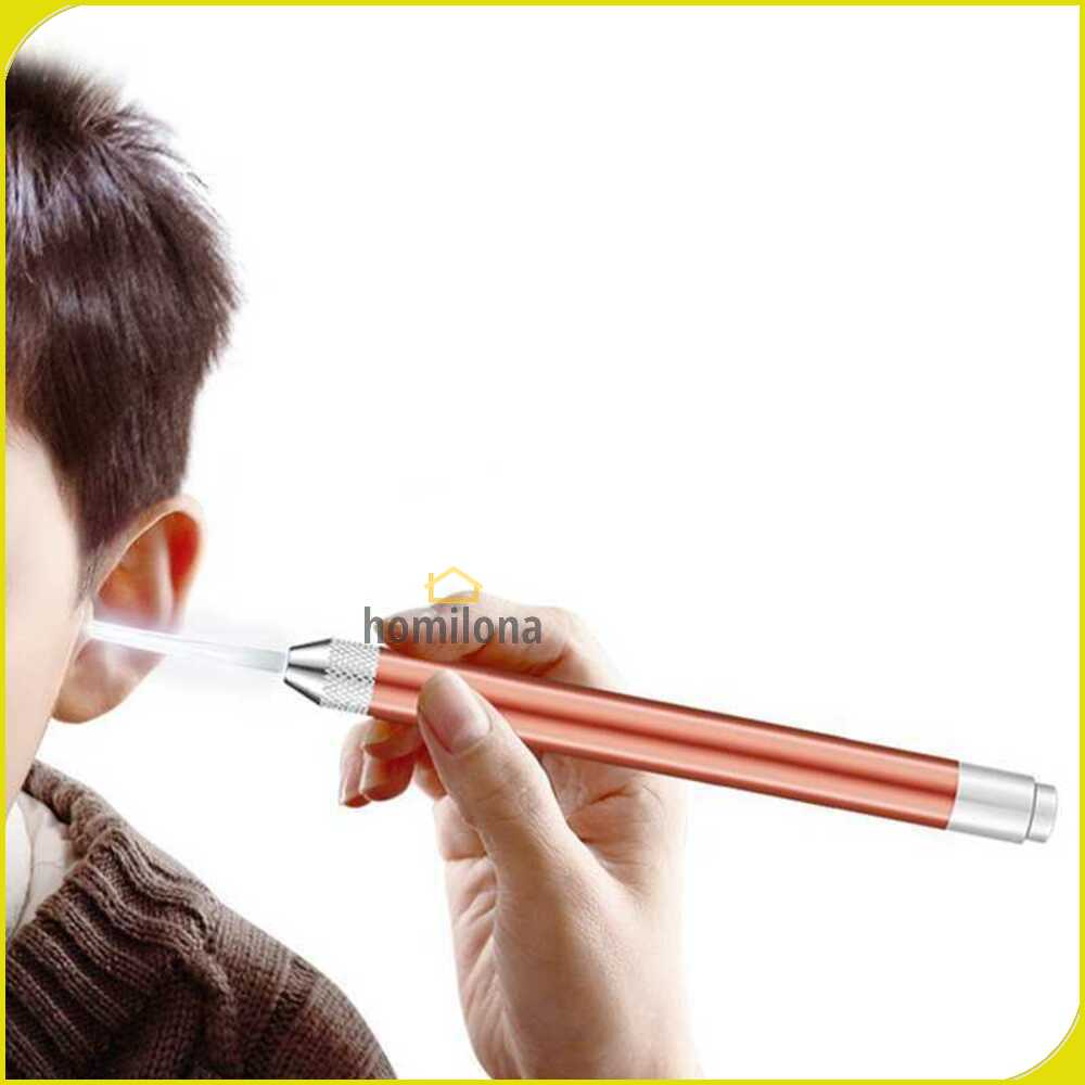 Biutte.co Pembersih Telinga Korek Kuping Ear Spoon Wax Picker with LED Light 0ZJX9 Rose Gold