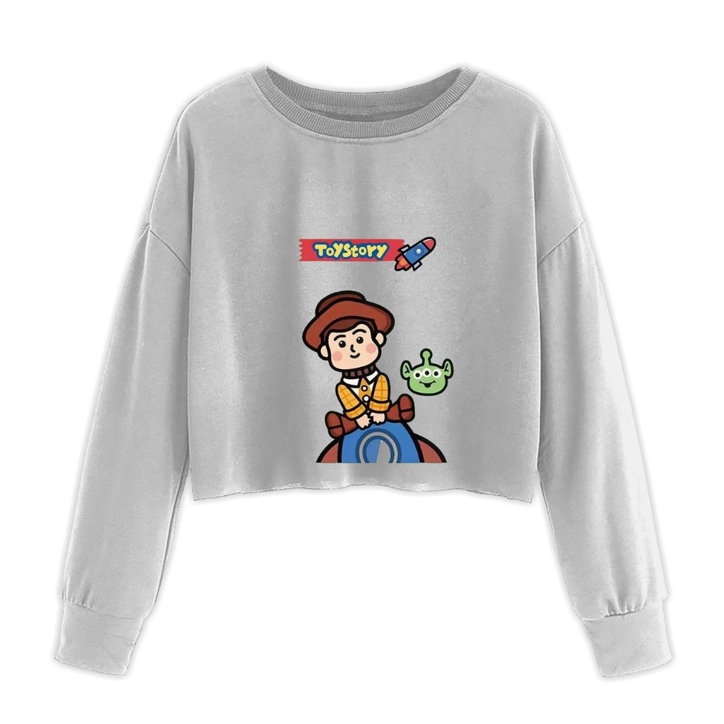 ALIEN TOY STORY SWEATER CROP WANITA GAWA