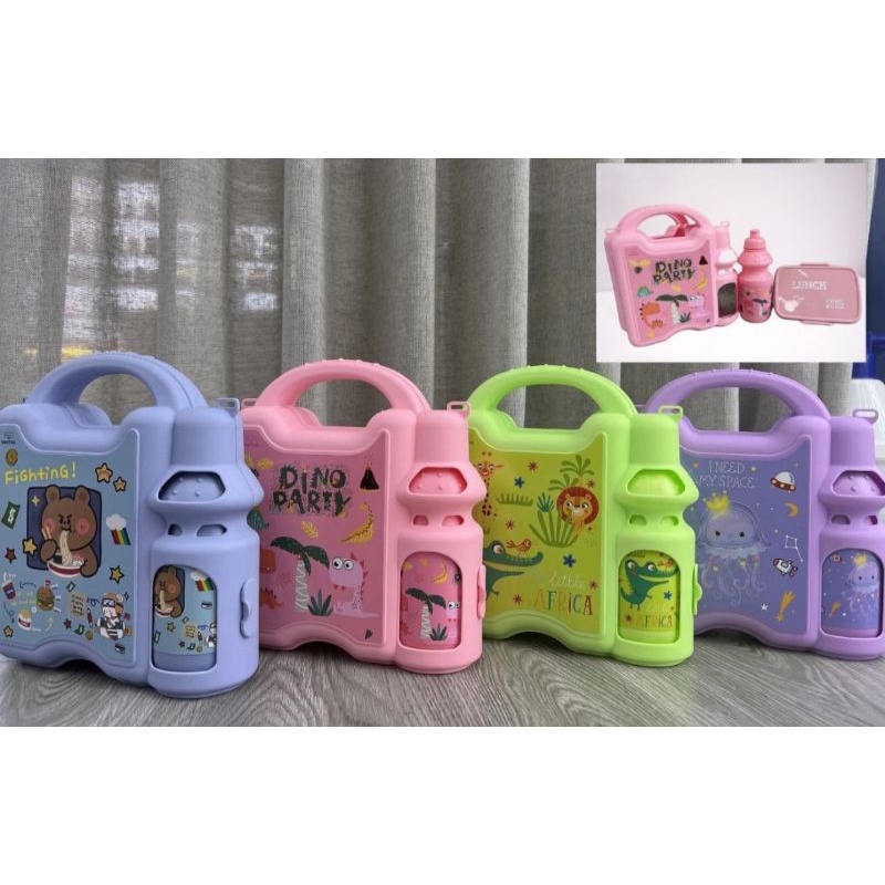 Lunch Box Anak Set Bentuk Koper