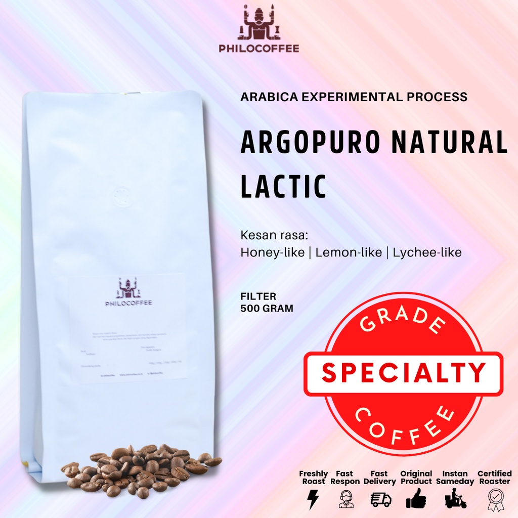 

Biji Kopi Arabika Argopuro Natural Lactic Process 500gr