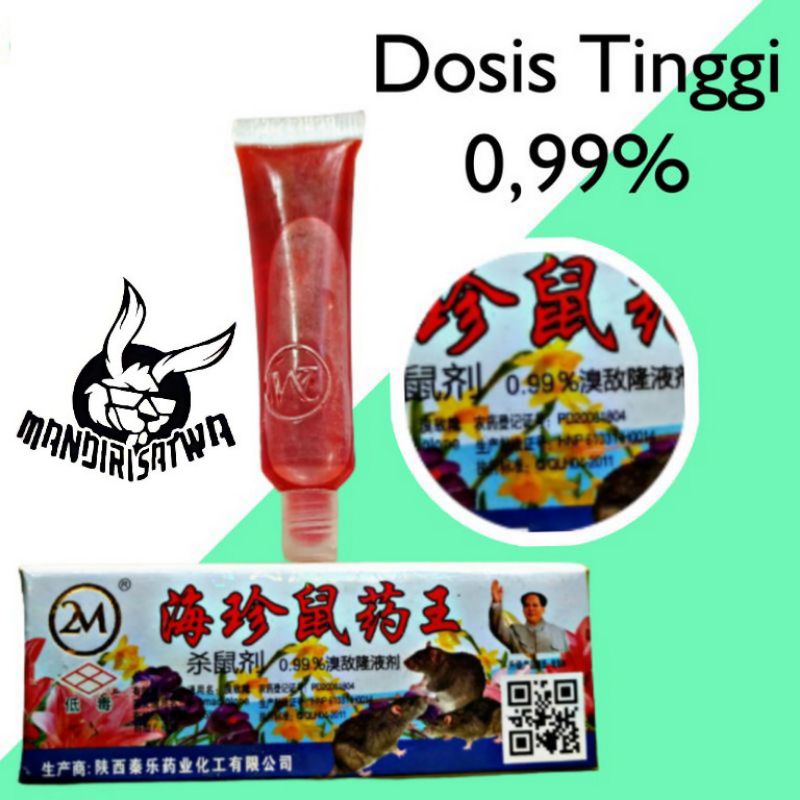 Racun Tikus cair Gepeng 2M dosis 0.99% segel original