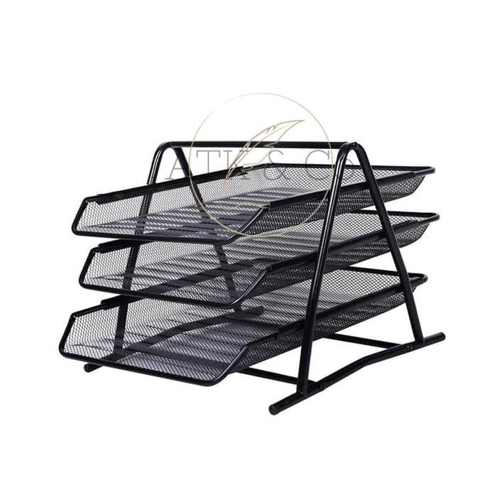 

Rak Kertas Document Tray 3 Susun V-Tec - Bak Surat Besi 3 Susun