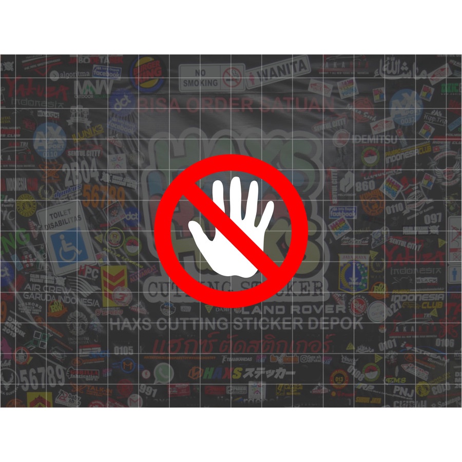 Cutting Sticker No Touch Ukuran 5 Cm Untuk Motor Mobil