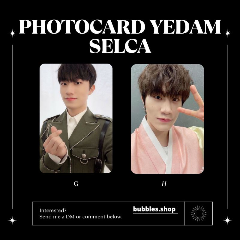 PHOTOCARD UNOFFICIAL YEDAM TREASURE SELCA