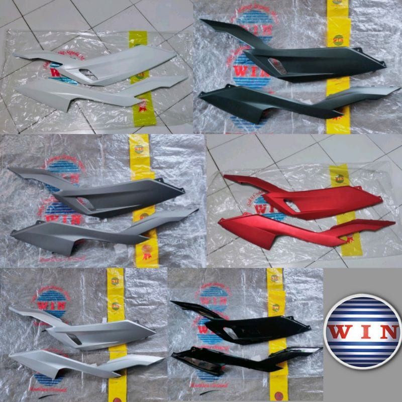 Cover under side dek samping vario 125 150 new 2018 k59j hitam putih silver coklat biru merah doff hitam doff