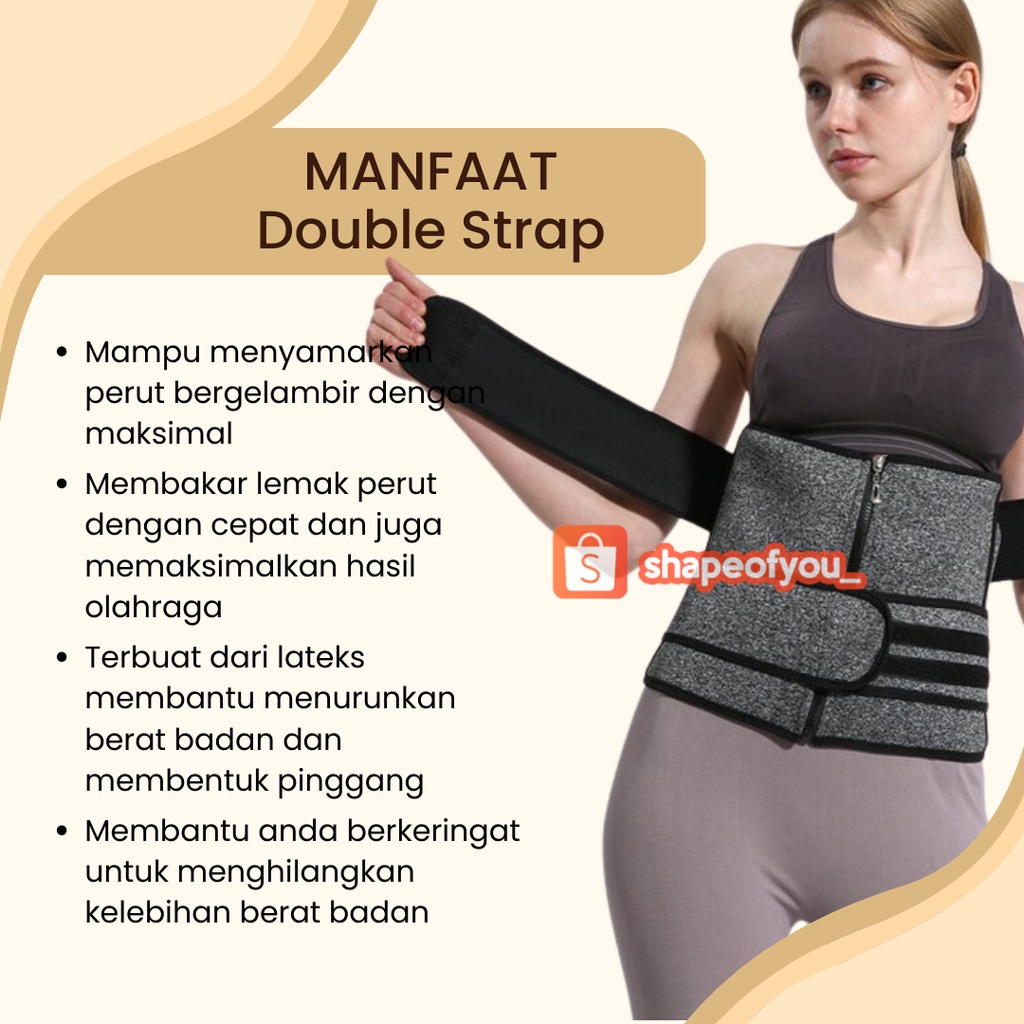 Korset Pembentuk Perut dan Pinggang Bisa Cowok dan Cewek Slim Waist Trimmer Sweat belt