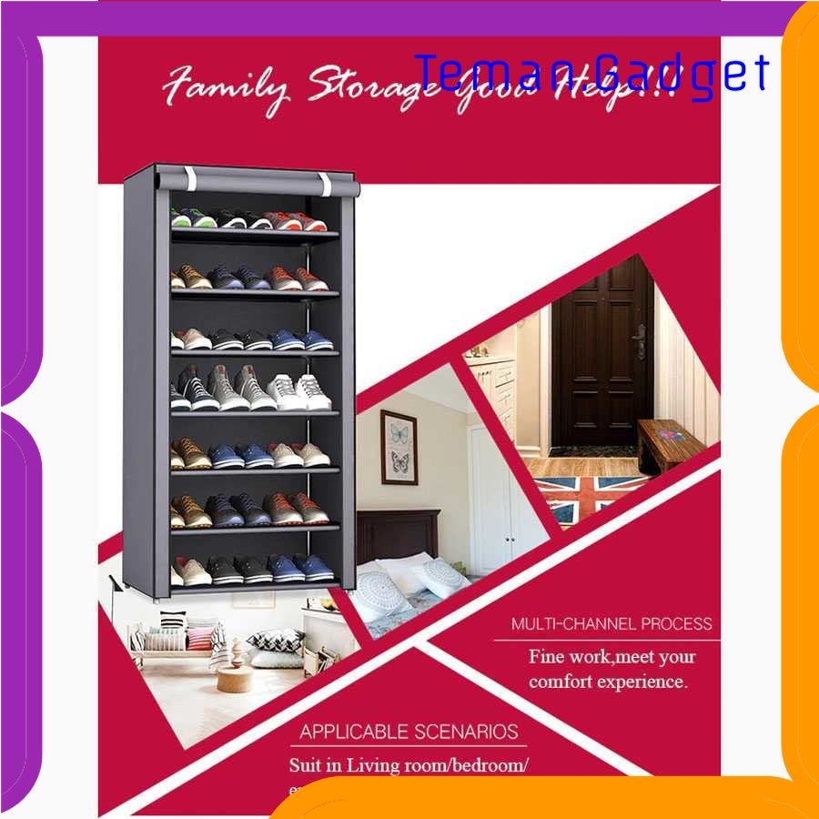 TG-RAK BKZ Rak Sepatu Sandal Multilayer Shoe Rack Cloth Storage - F8/F10