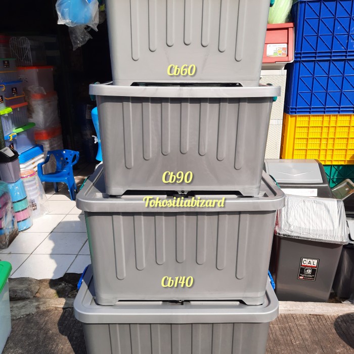 Storage Box Container Box Cb60,Cb90,Cb140,Cb180 Silver / Box Abu - Abu