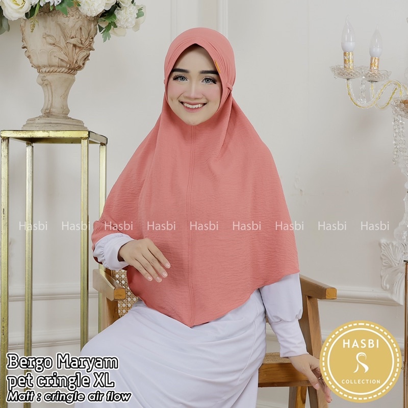 Bergo Maryam pet cringkel Size XL