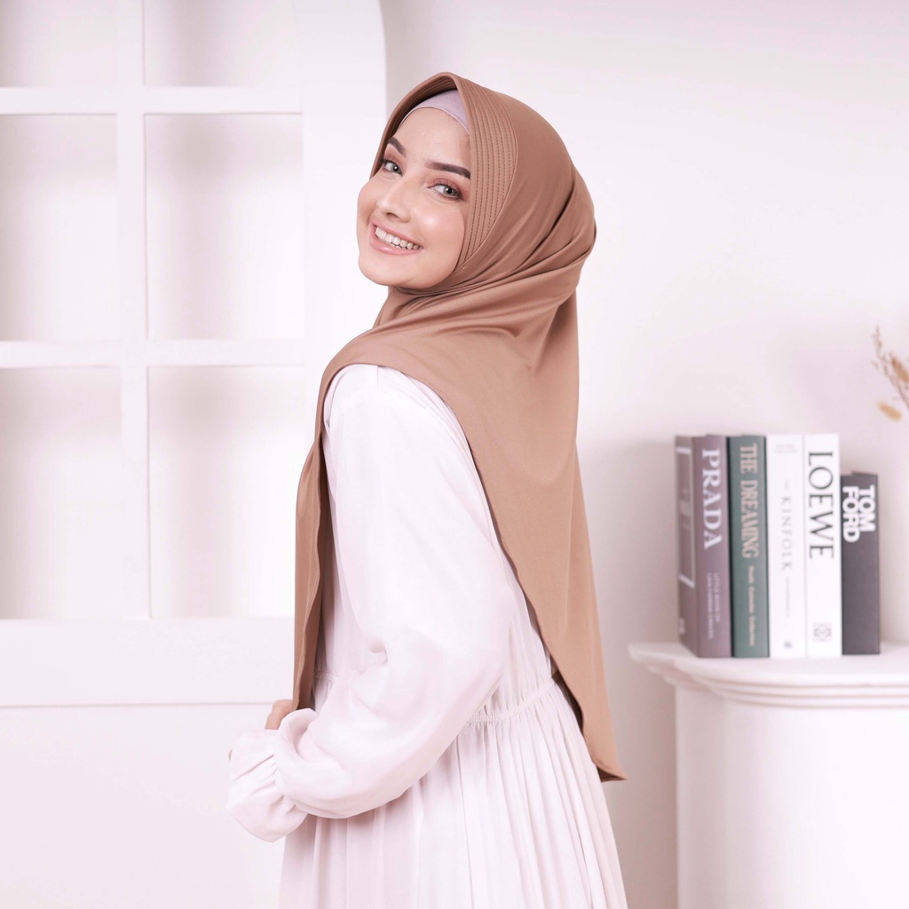 Bergo | Hijab Instan | Hijab Bergo | Kerudung Sekolah | Hijab Sport Olahraga Instant | Jilbab Jersey Premium | Hijab Sport Menutup