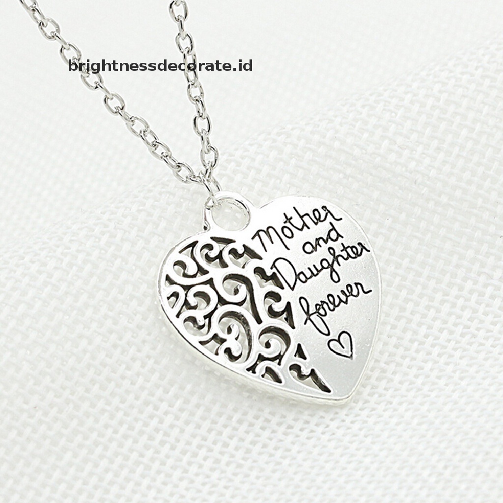 [Birth] Kalung Fashion Wanita Ibu Dan Anak Perempuan Forever Love Pendant Fashion Jewelry [ID]