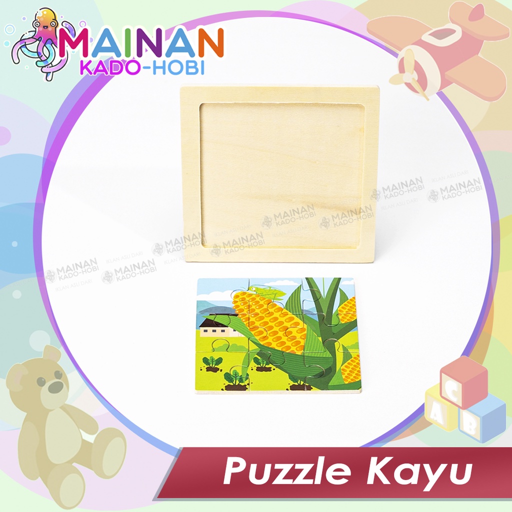 MAINAN ASAH OTAK SUSUN WOODEN PUZZLE TOYS ANAK LAKI PEREMPUAN