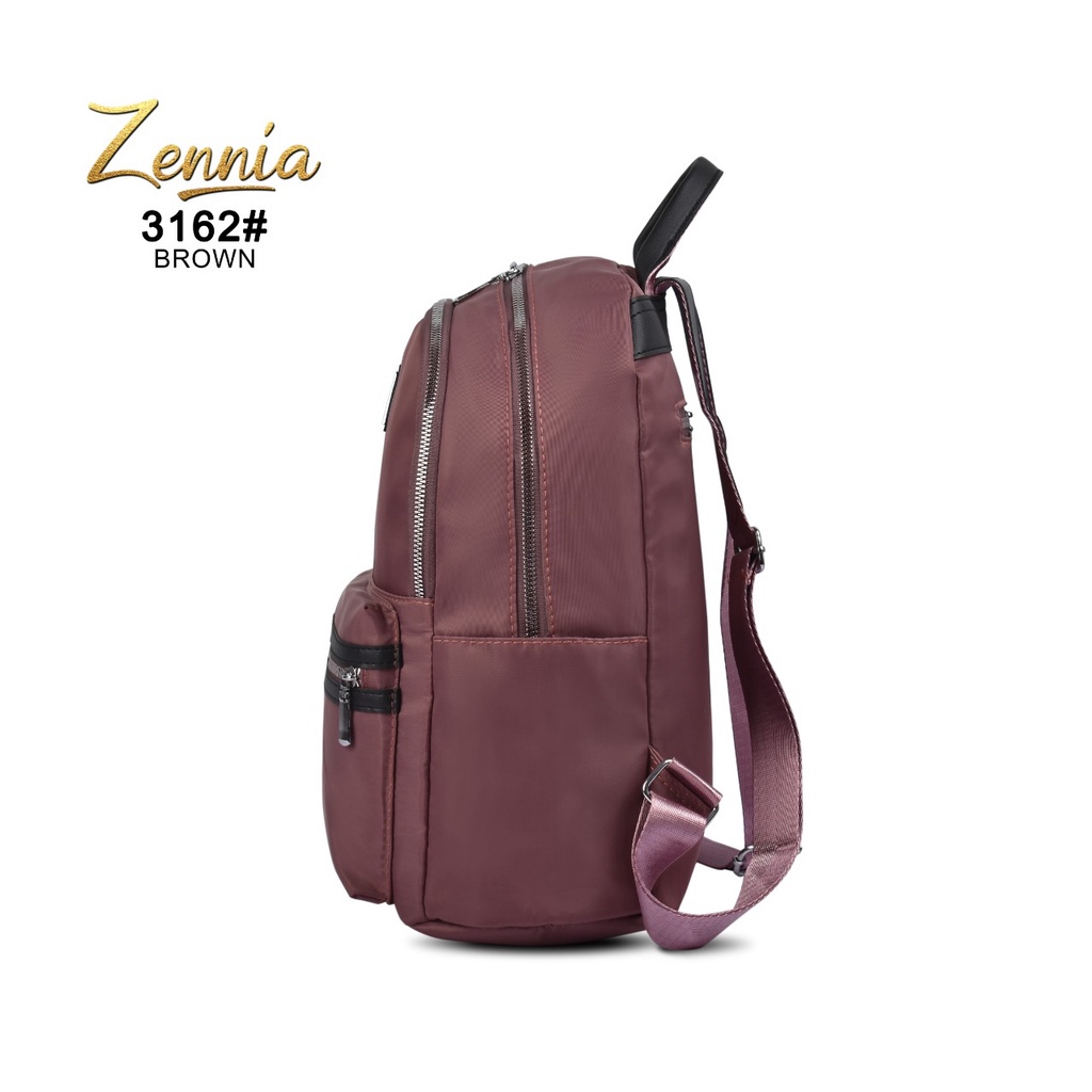 Tas Ransel Fashion Wanita Zennia 3162 Tas Wanita Punggung Backpack Kantor Kerja Kuliah Travell Outdoor